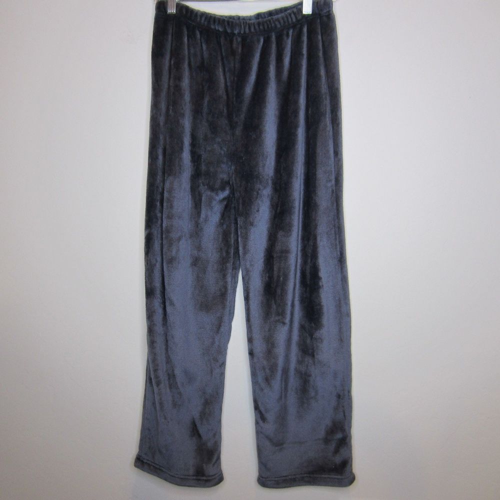 Sleepyheads casual lounge gray comfort thick fleece elastic waist pants-sz M
